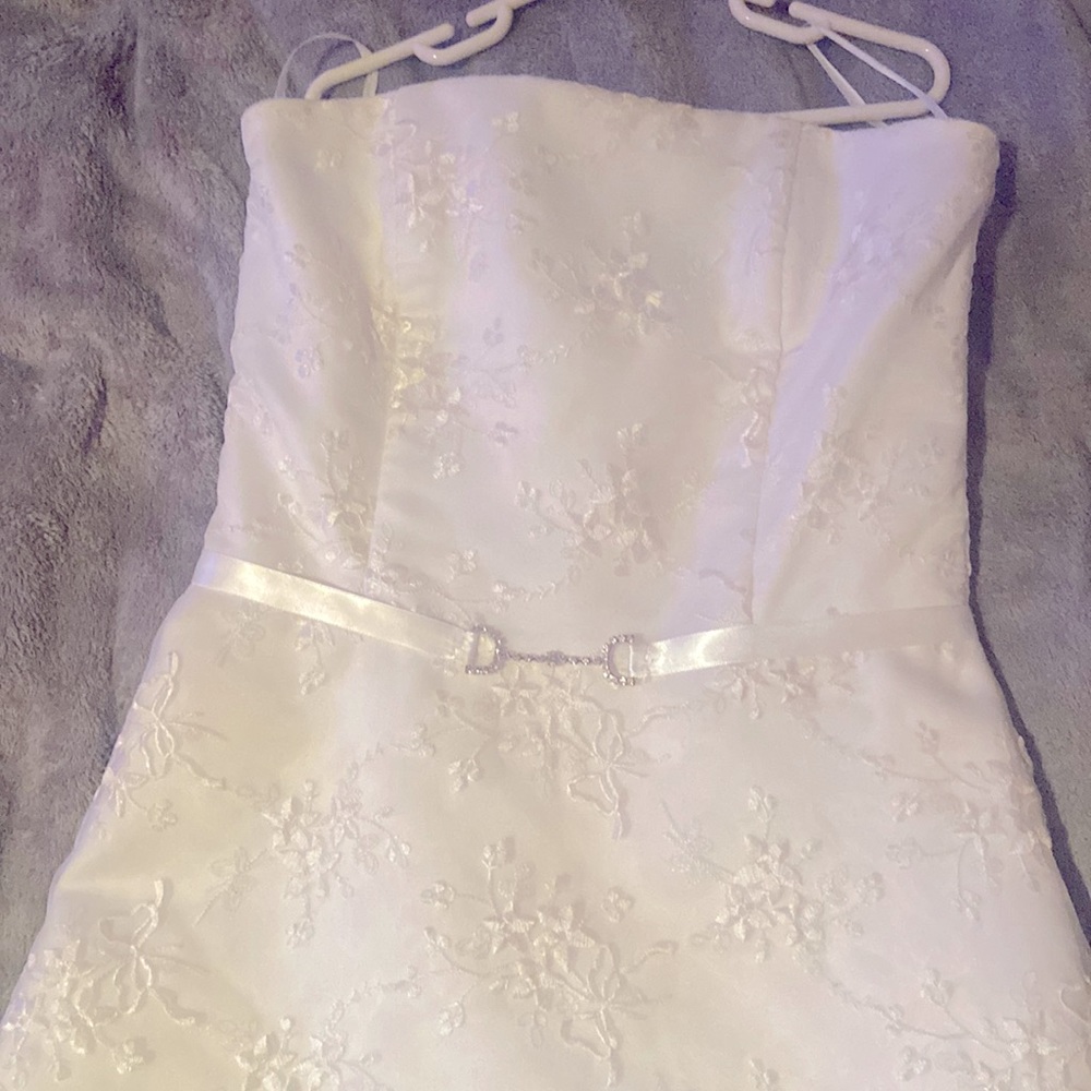 White Formal Floral Dress